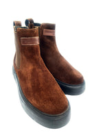 Oscar William Dark Brown Chelsea Boots Back Zip