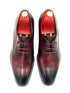 Oscar William Burgundy & Black Patina Derby Shoes