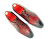 Oscar William Burgundy & Black Patina Derby Shoes