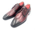 Oscar William Burgundy & Black Patina Derby Shoes