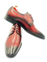 Oscar William Burgundy & Black Patina Derby Shoes