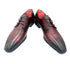 Oscar William Burgundy & Black Patina Derby Shoes