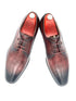 Oscar William Burgundy & Black Patina Derby Shoes