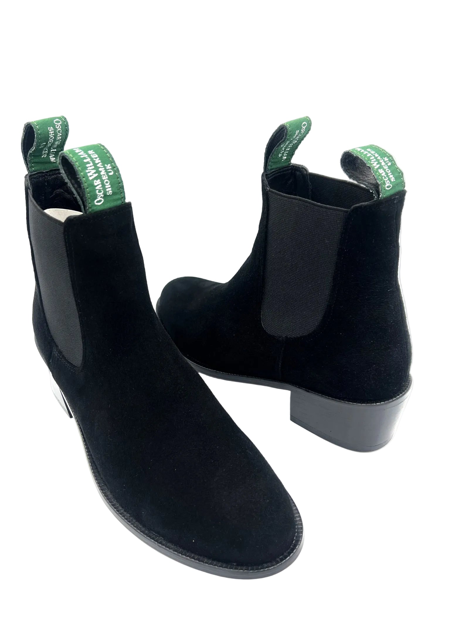 Oscar William Black Suede Chelsea Boots