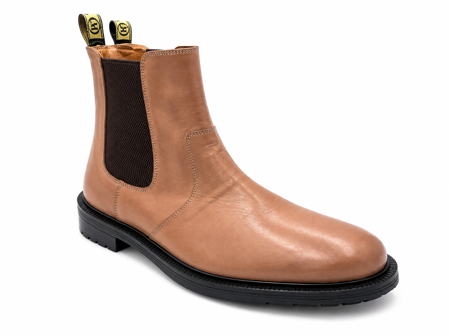 Oscar William Tan Chelsea Boots Rubber Sole