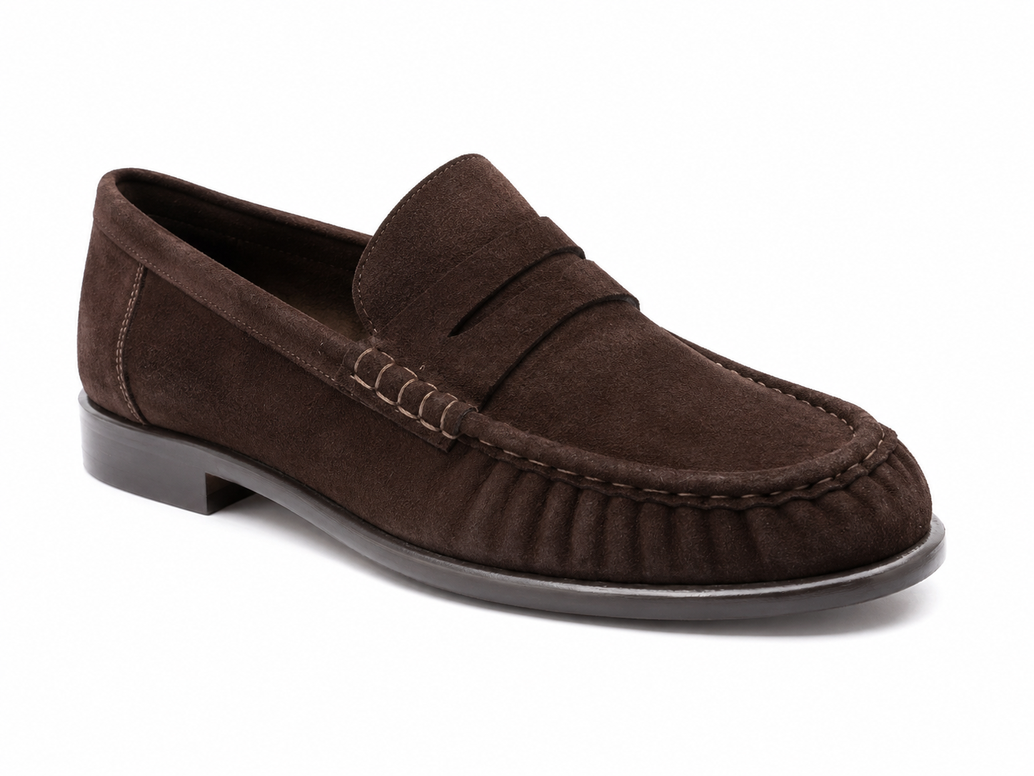 Classic Penny Loafers Brown Suede