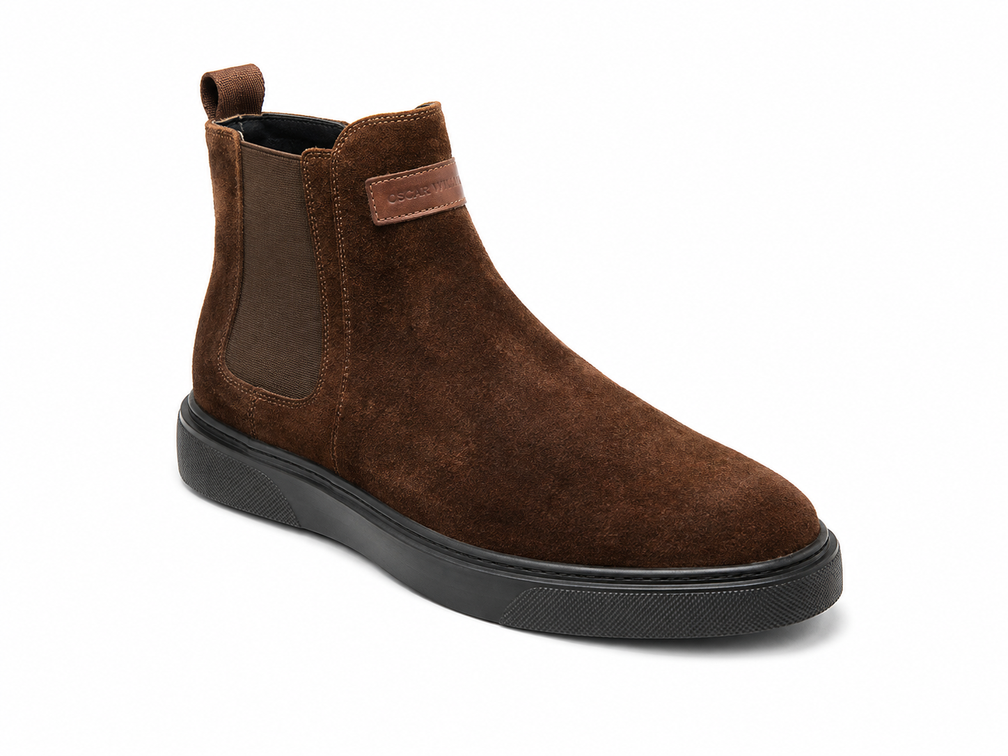 Oscar William Dark Brown Chelsea Boots – Back Zip Design