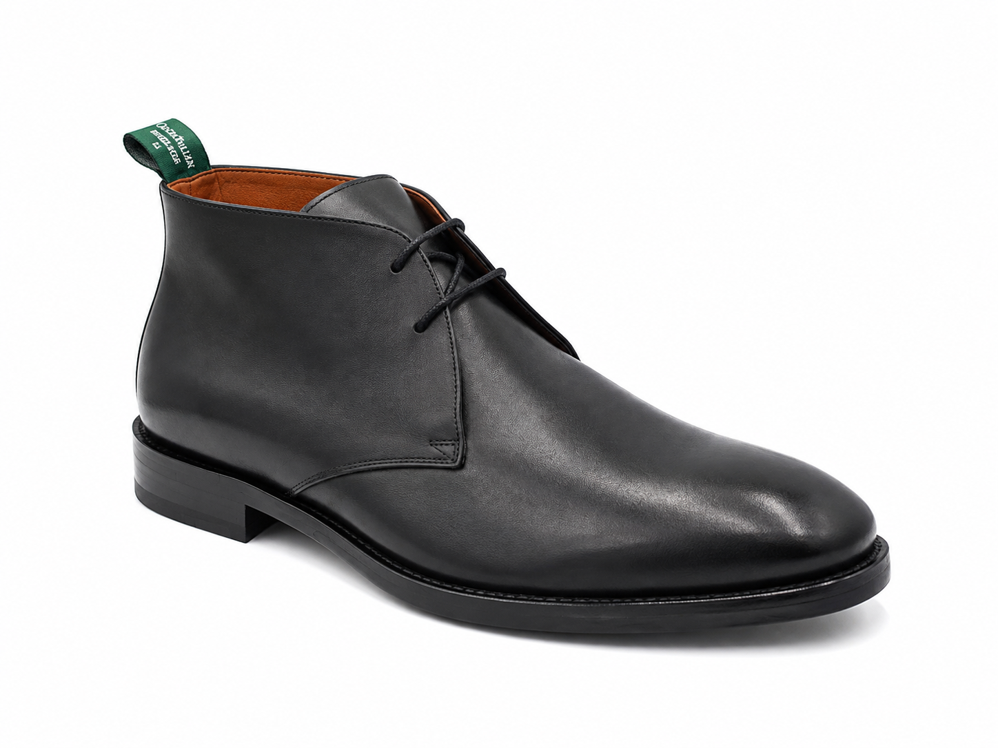 Oscar William Handcrafted Black Chukka Boots