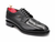 Oscar William Royal Long Wing Brogue – Black High Shine