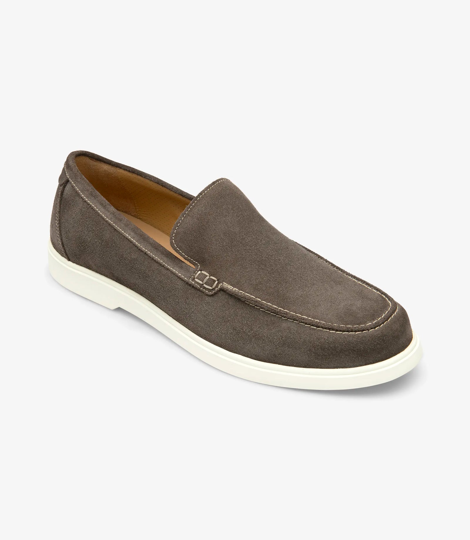 Loake Tuscany Brown Suede Loafers Front View